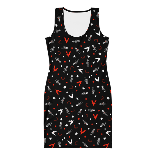 Skelly - Fitted Patterned Dress