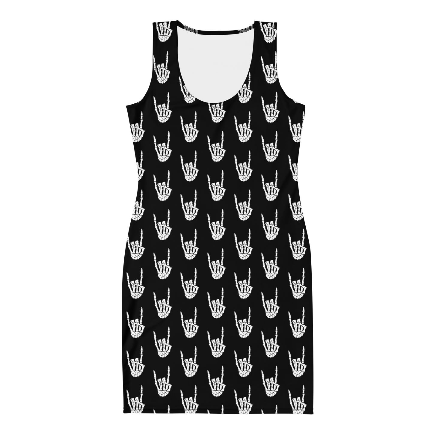 Rock On - Black & White Fitted Dress