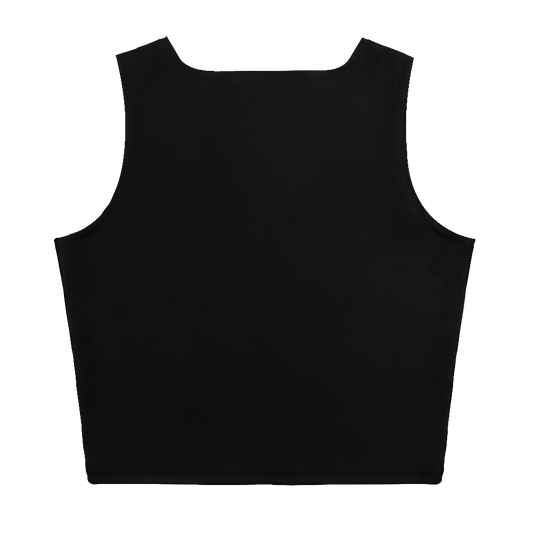 Pumpkin - Women’s Black Crop Top