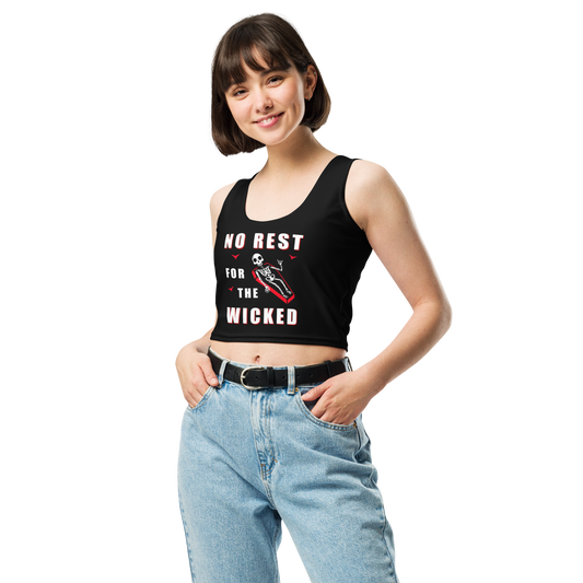 Wicked - Women’s Black Crop Top