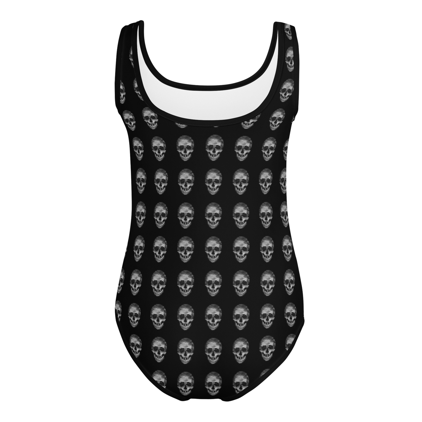 Skulls - Black Toddler Girls One-Piece Swimsuit