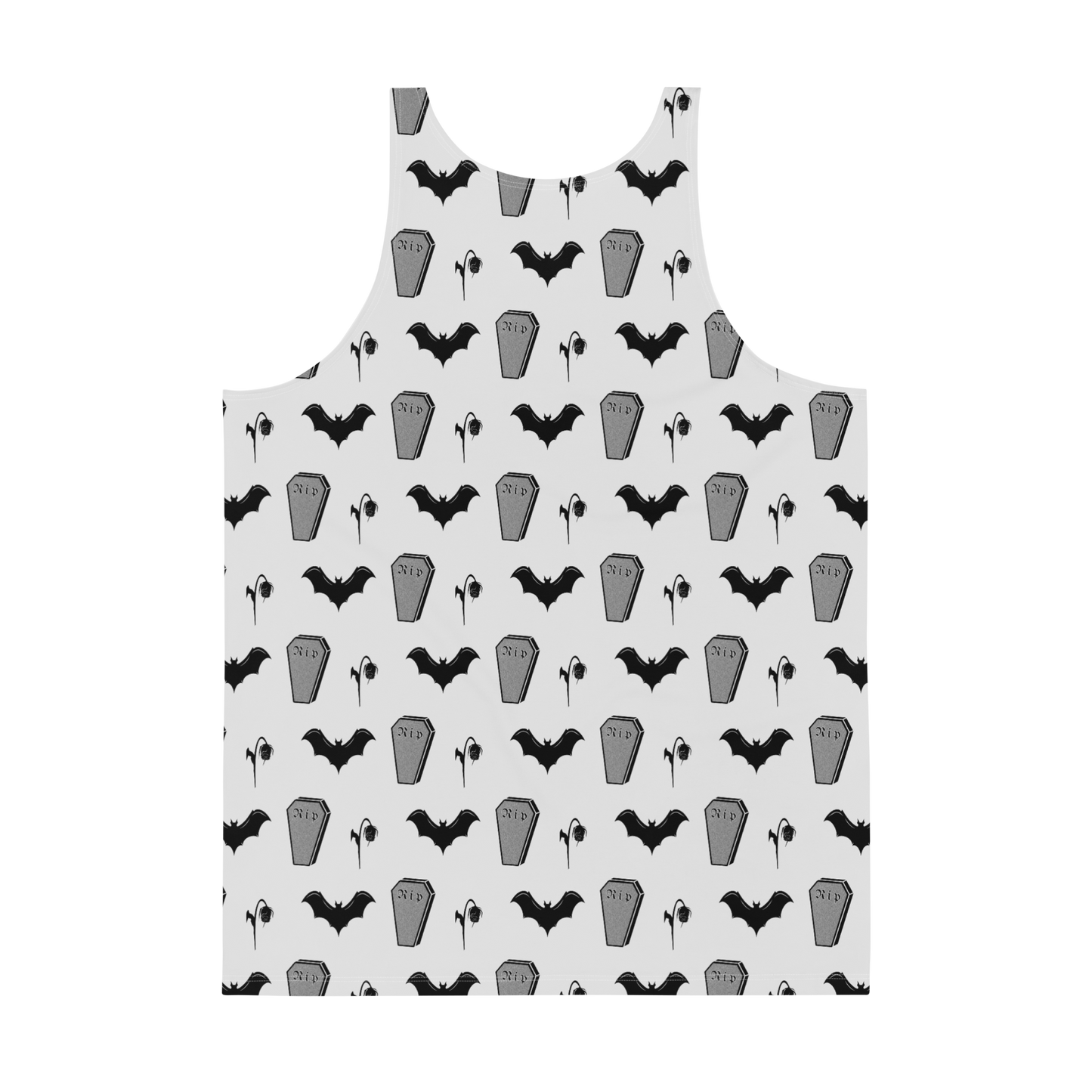 Spooky Dead - Off White Grey Adult Tank Top