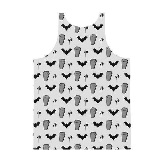 Spooky Dead - Off White Grey Adult Tank Top