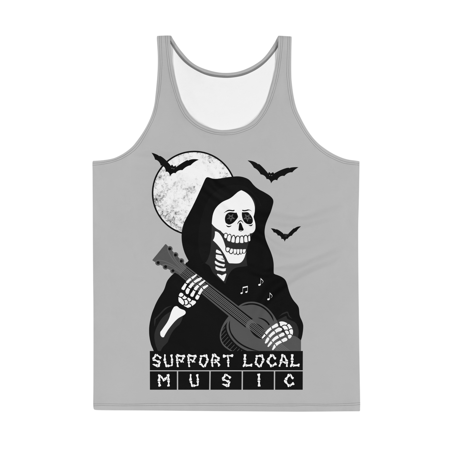 Local Music - Light Grey Adult Tank Top