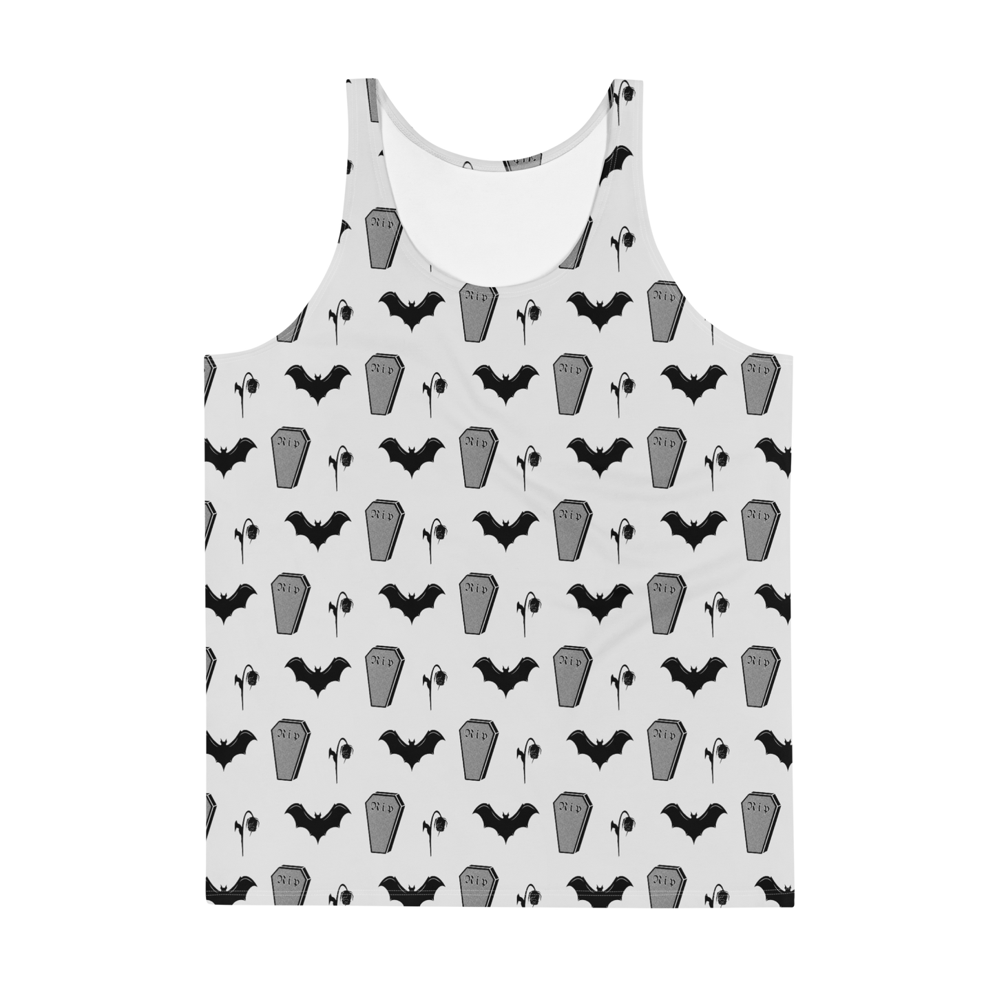 Spooky Dead - Off White Grey Adult Tank Top