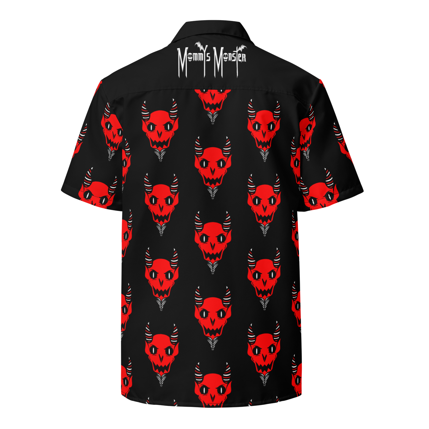 Devilish - Adult Red Black Button Shirt