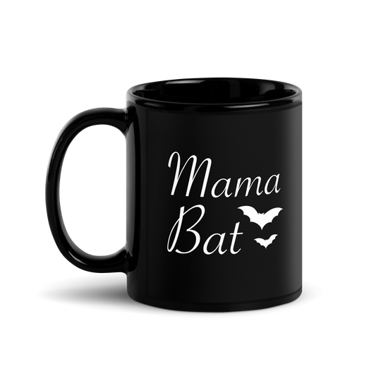 Mama Bat - 11oz Ceramic Black Mug