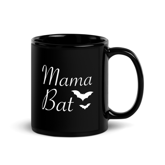 Mama Bat - 11oz Ceramic Black Mug