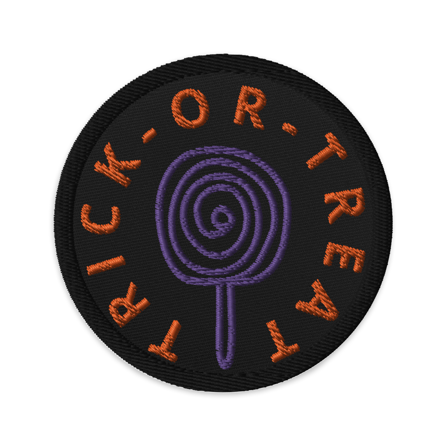 Trick Treat - Circular Embroidered Patch