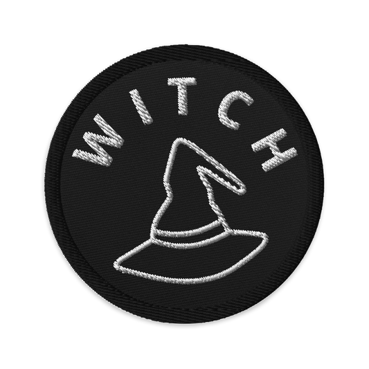 Witch - Circular Embroidered Patch