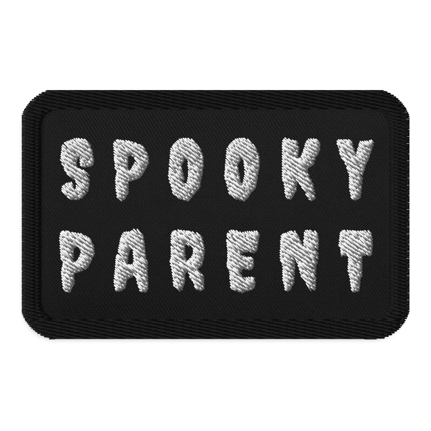 Spooky Parent - Rectangular Embroidered Patch