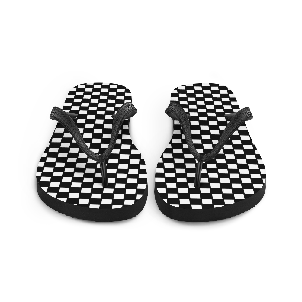 Checkered Classic - Unisex Adult Flip-Flops