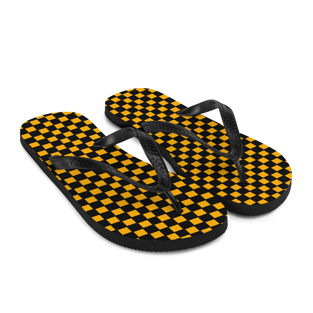 Yellow Flare - Unisex Adult Flip-Flops