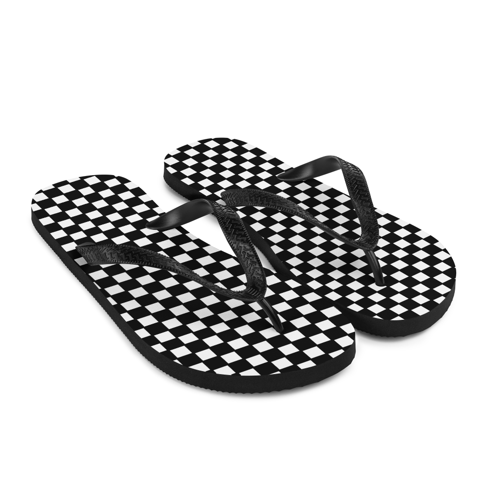 Checkered Classic - Unisex Adult Flip-Flops