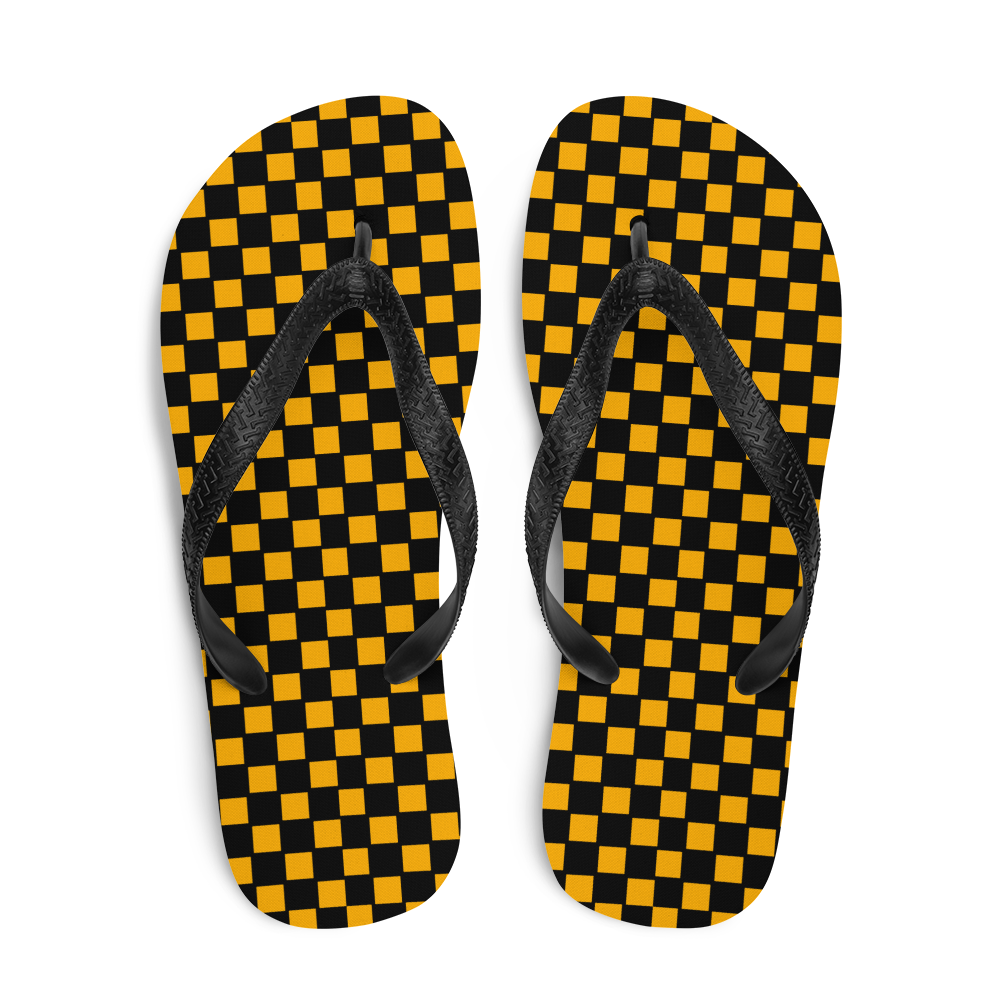 Yellow Flare - Unisex Adult Flip-Flops