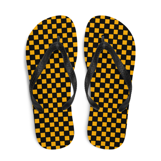 Yellow Flare - Unisex Adult Flip-Flops