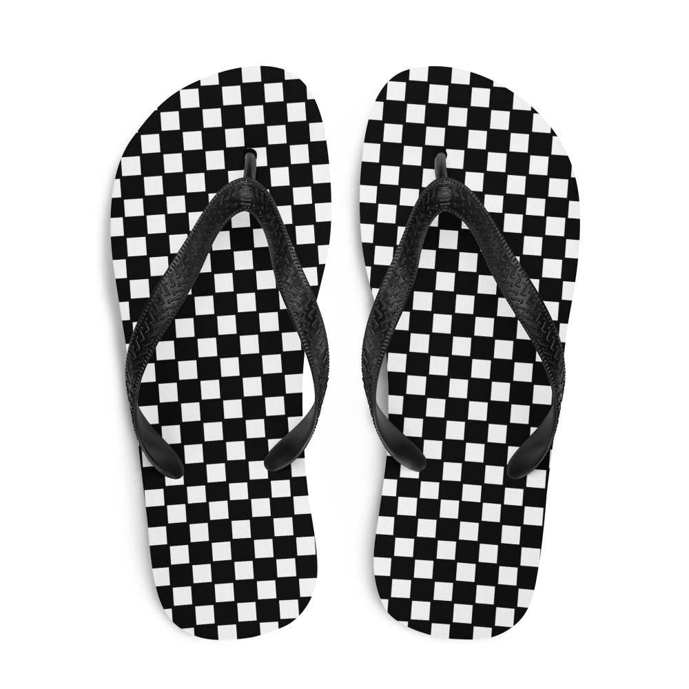 Checkered Classic - Unisex Adult Flip-Flops