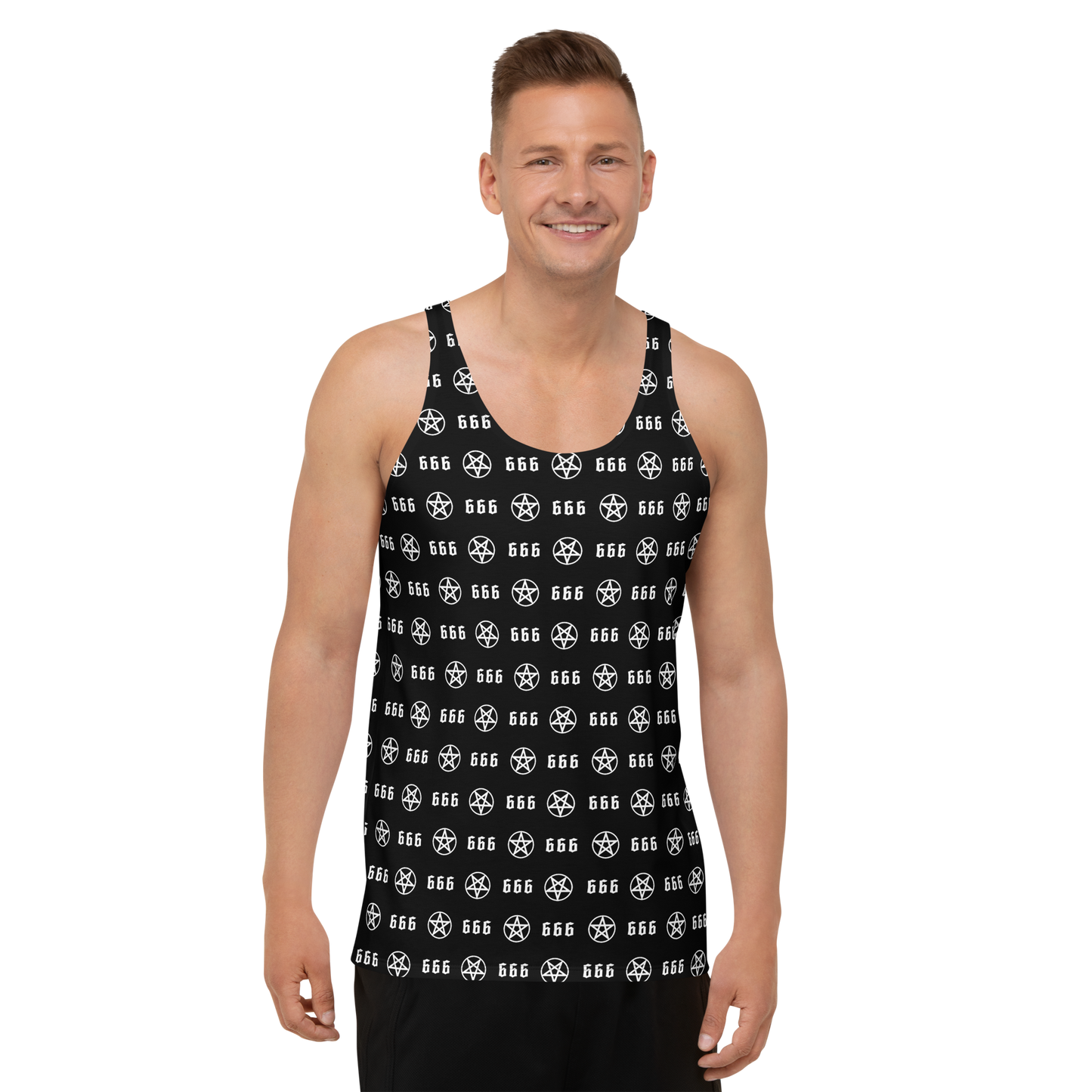 Triple Six - Men’s Black And White Tank Top