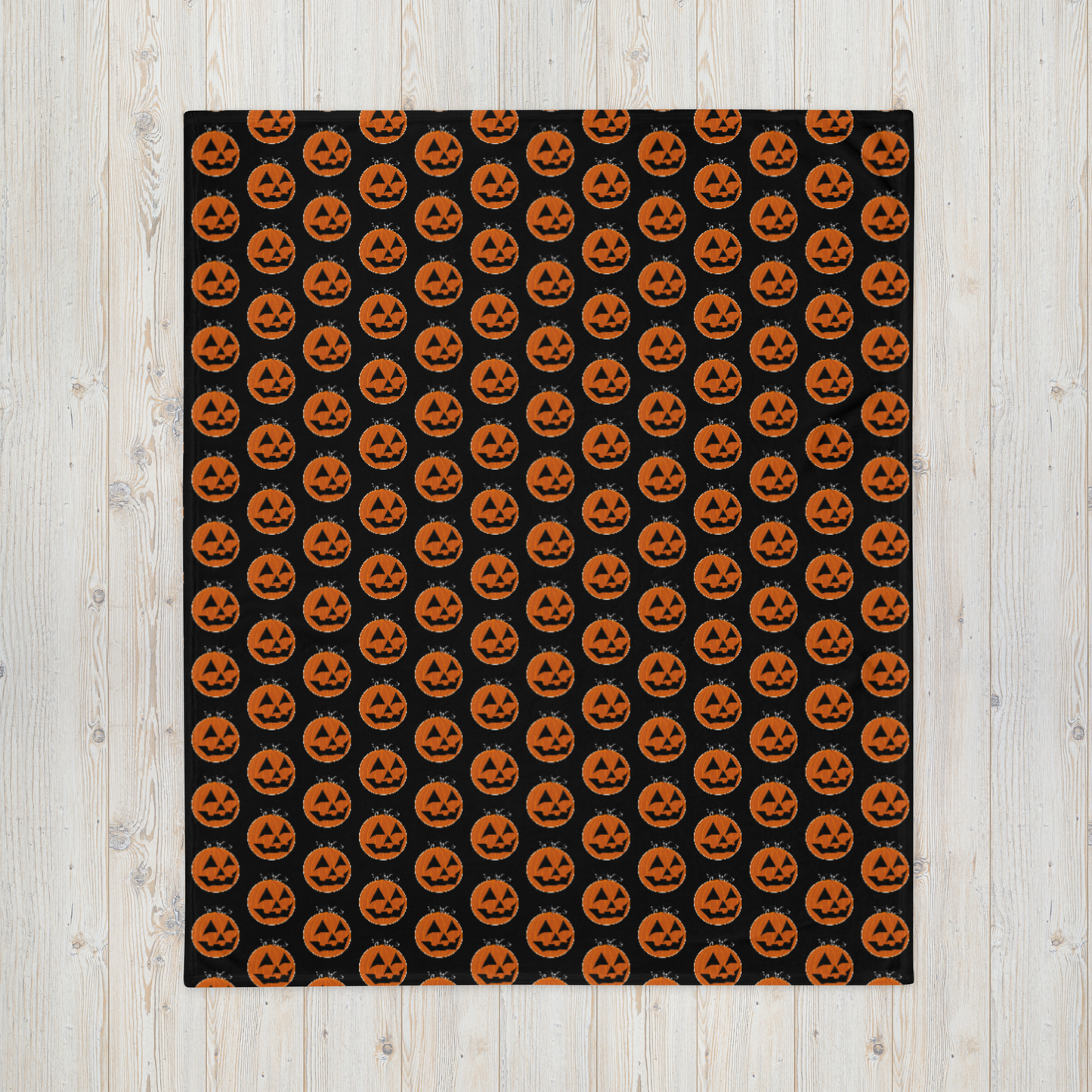 Pumpkin - Halloween Throw Blanket